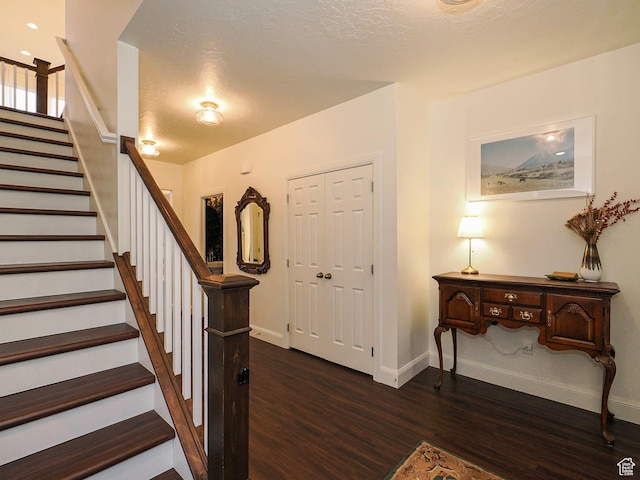 5071 N Oak Creek Dr, Eagle Mountain, UT 84005 - stairway featuring wood finished floors and baseboards
