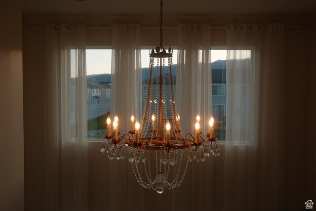 5071 N Oak Creek Dr, Eagle Mountain, UT 84005 - detailed view of a chandelier