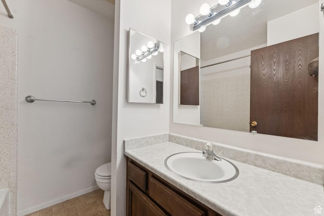 6113 S Vineway Cir, Salt Lake City, UT 84121 - bathroom featuring vanity and toilet