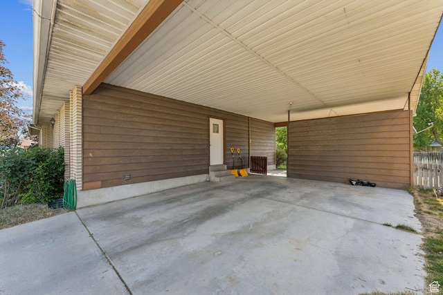 6113 S Vineway Cir, Salt Lake City, UT 84121 - view of patio featuring a carport