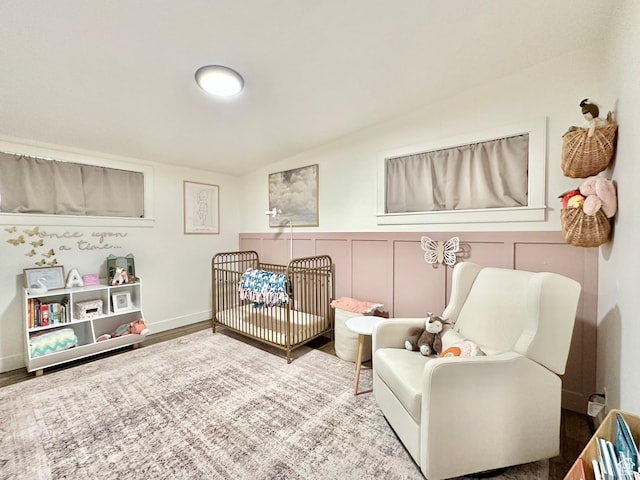 641 E 925 N, Ogden, UT 84404 - bedroom with a nursery area, wood finished floors, and lofted ceiling