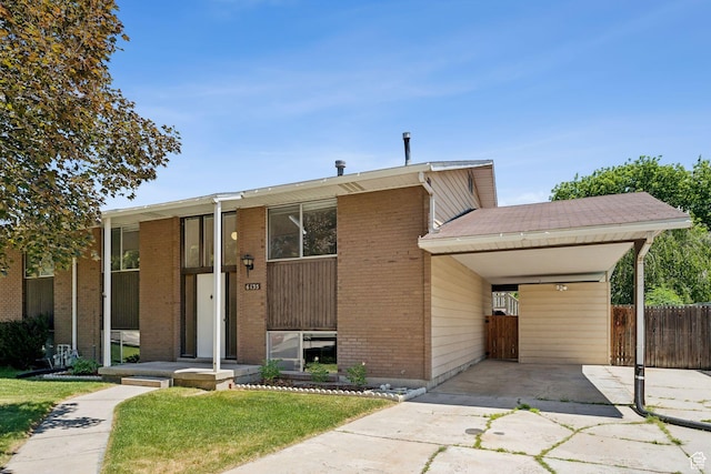 6133 S Vineway Cir, Salt Lake City, UT 84121 - view of front of property featuring driveway and brick siding