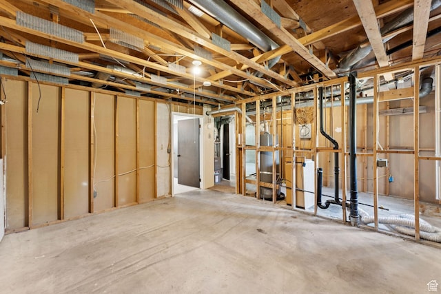 6133 S Vineway Cir, Salt Lake City, UT 84121 - unfinished basement featuring water heater
