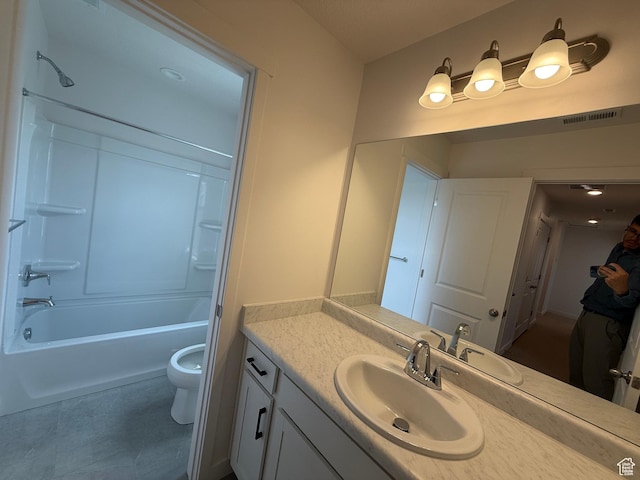 6923 W S Jordan Pkwy S, South Jordan, UT 84009 - full bath featuring vanity, shower / washtub combination, and tile patterned floors