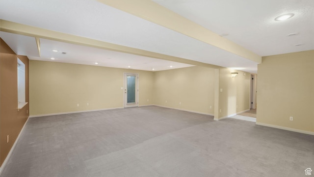 6320 S Hathaway St, Taylorsville, UT 84123 - finished basement featuring carpet floors and recessed lighting