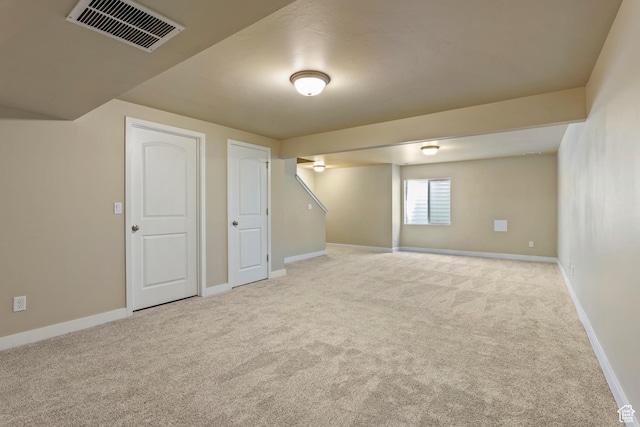 10572 S Kestrel Rise Rd, South Jordan, UT 84009 - below grade area featuring light carpet and baseboards