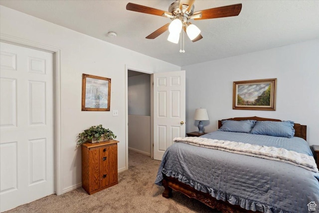 801 W Harrisville Rd N Unit 14, Ogden, UT 84404 - bedroom featuring light carpet and ceiling fan