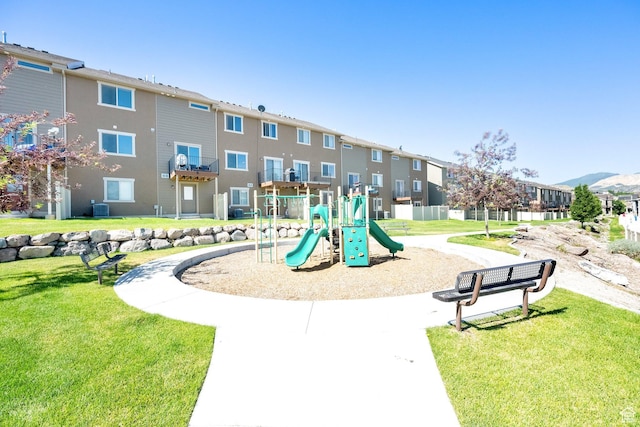 14483 S Ryegate Dr, Herriman, UT 84096 - community playground with a lawn and a residential view