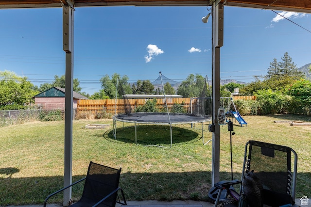 720 E 850 N, Ogden, UT 84404 - fenced backyard with a trampoline