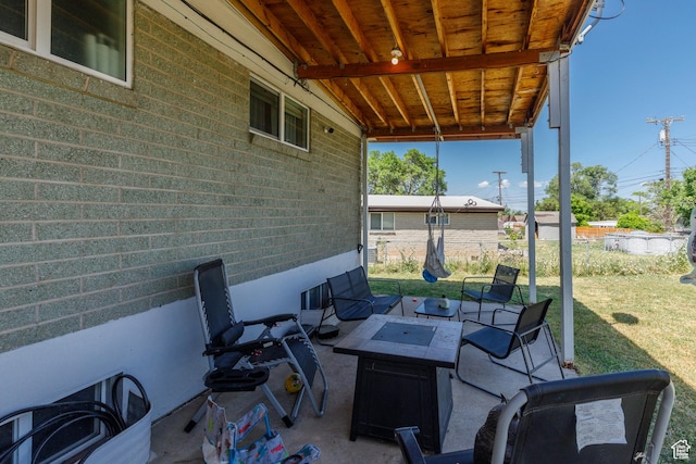 720 E 850 N, Ogden, UT 84404 - view of patio / terrace featuring an outdoor fire pit