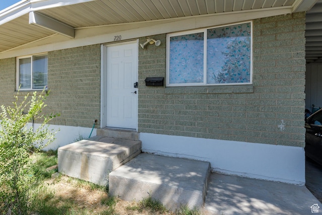 720 E 850 N, Ogden, UT 84404 - doorway to property with brick siding