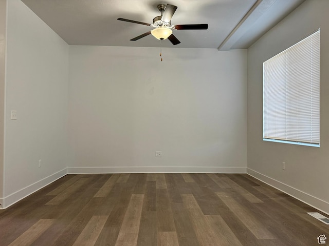 849 N Gleneagles Ct W, Tooele, UT 84074 - unfurnished room featuring dark wood finished floors and a ceiling fan