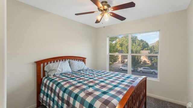 1562 S 910 W, Payson, UT 84651 - bedroom featuring carpet floors and a ceiling fan