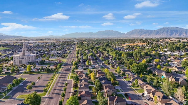 1562 S 910 W, Payson, UT 84651 - aerial view of property's location with mountains and nearby suburban area