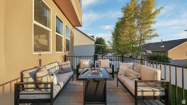 1562 S 910 W, Payson, UT 84651 - deck with an outdoor living space with a fire pit