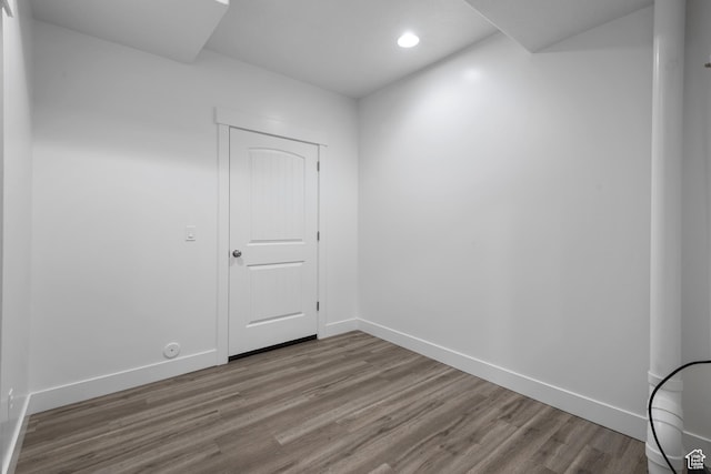 520 Lacey Way N, Salt Lake, UT 84054 - spare room with wood finished floors and recessed lighting