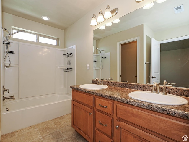 6900 S Village Haven Ln W, Midvale, UT 84047 - full bath with double vanity and  shower combination