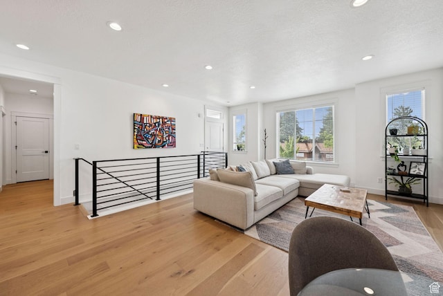 520 S Orchard Dr Unit 1, Bountiful, UT 84010 - living area featuring light wood finished floors and recessed lighting