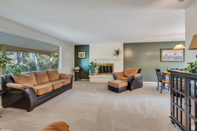 2173 S 1150 E, Bountiful, UT 84010 - living area with carpet and a fireplace