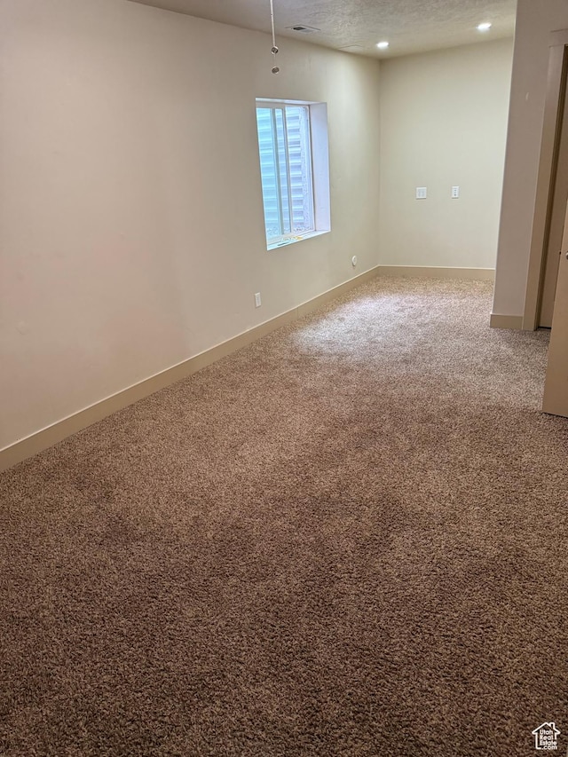 4257 W Lake Bridge Dr S, South Jordan, UT 84009 - carpeted spare room featuring recessed lighting and a textured ceiling