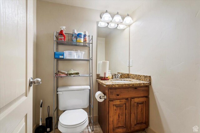 4257 W Lake Bridge Dr S, South Jordan, UT 84009 - bathroom featuring vanity and toilet
