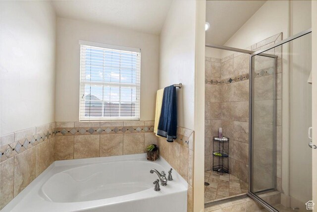 4257 W Lake Bridge Dr S, South Jordan, UT 84009 - full bathroom featuring a bath and a shower stall