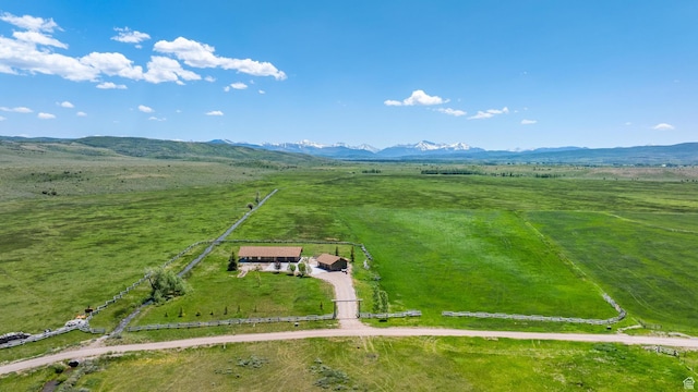 966 Mill Rd, Evanston, WY 82930 - aerial view of sparsely populated area featuring a mountain backdrop