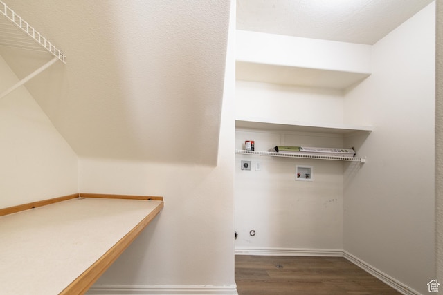1735 W 540 N Unit 1303, St George, UT 84770 - laundry room with electric dryer hookup, hookup for a washing machine, and wood finished floors