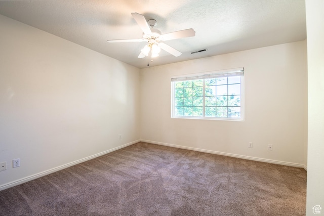 1735 W 540 N Unit 1303, St George, UT 84770 - empty room featuring carpet flooring, ceiling fan, and a textured ceiling