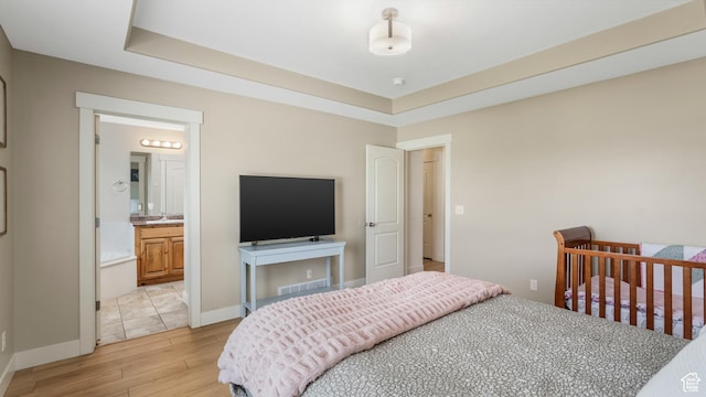 2201 W 1300 S, Lehi, UT 84043 - bedroom featuring light wood-style floors and ensuite bathroom