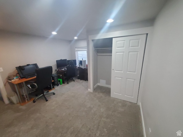 4973 E Oakwood Dr, Eagle Mountain, UT 84005 - office space with carpet flooring and recessed lighting