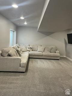 4973 E Oakwood Dr, Eagle Mountain, UT 84005 - living room with carpet flooring and baseboards