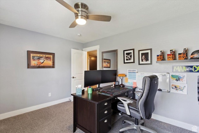 210 E 2150 N, North Ogden, UT 84414 - carpeted office space with ceiling fan and baseboards
