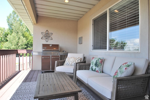 93 S 1250 E, Logan, UT 84321 - wooden terrace featuring a grill