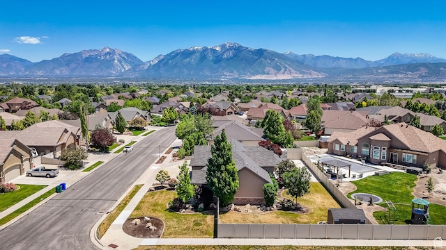 3179 W Hayden Ridge Way S, Riverton, UT 84065 - aerial view of residential area with mountains
