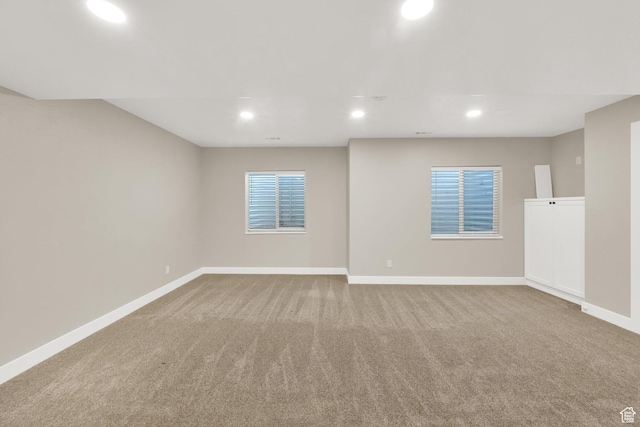 3179 W Hayden Ridge Way S, Riverton, UT 84065 - carpeted empty room featuring recessed lighting