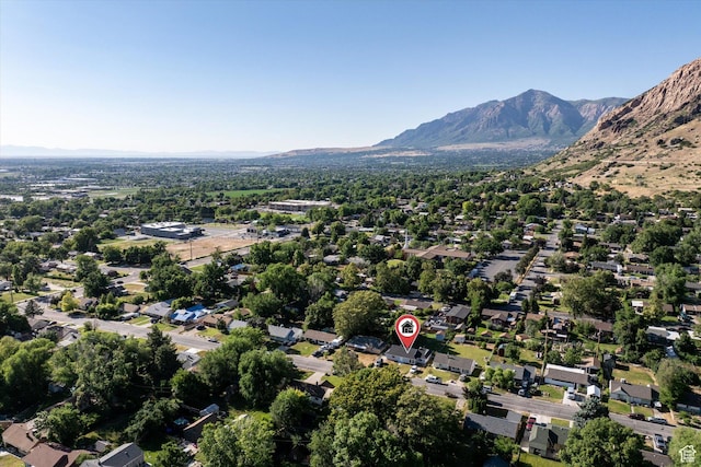 1302 E Harrop S, Ogden, UT 84404 - aerial overview of property's location with mountains