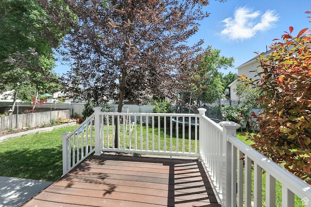 433 W 2425 N, Harrisville, UT 84414 - wooden terrace with a fenced backyard