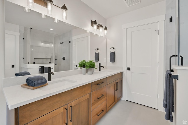3636 N 500 E, North Ogden, UT 84414 - full bathroom with double vanity and a shower stall