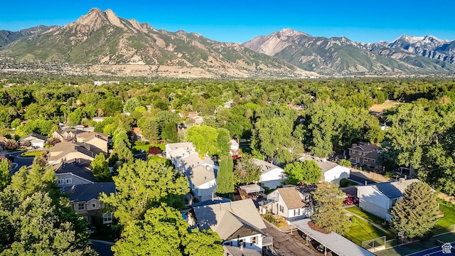 1309 E Hidden Creek Ct S, Holladay, UT 84117 - aerial view of residential area featuring a mountainous background