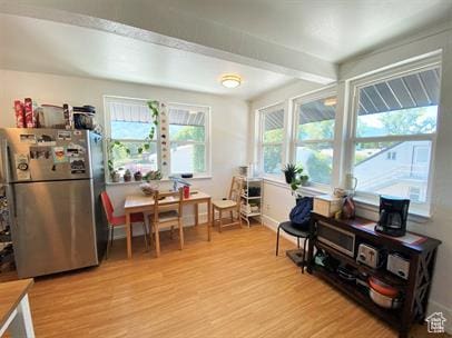 1309 E Hidden Creek Ct S, Holladay, UT 84117 - dining space with light wood finished floors