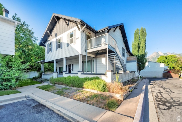 1309 E Hidden Creek Ct S, Holladay, UT 84117 - view of front of property with a porch