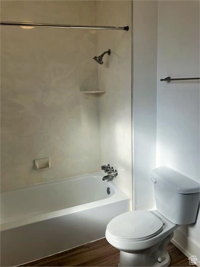 1309 E Hidden Creek Ct S, Holladay, UT 84117 - full bathroom with wood finished floors and bathing tub / shower combination