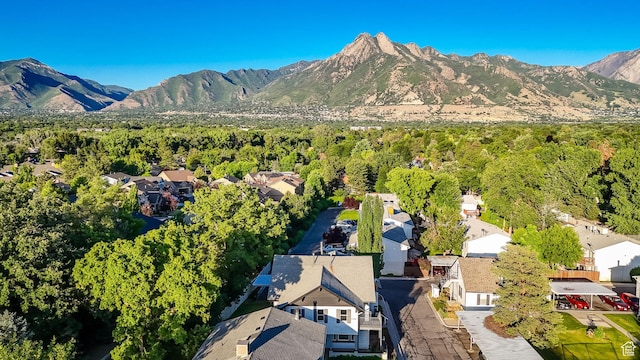 1309 E Hidden Creek Ct S, Holladay, UT 84117 - aerial perspective of suburban area featuring a mountain backdrop
