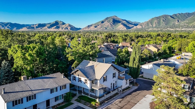 1309 E Hidden Creek Ct S, Holladay, UT 84117 - aerial view of residential area featuring a mountainous background