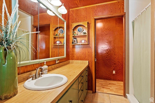 2391 Kays Creek Dr, Layton, UT 84040 - bathroom featuring vanity and tile patterned floors