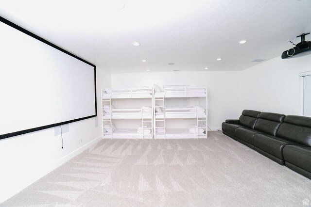357 W Posies Dr, Garden City, UT 84028 - carpeted cinema room featuring recessed lighting