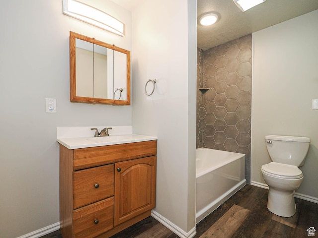 136 W 1980 S, Clearfield, UT 84015 - bathroom featuring wood finished floors, vanity, and tub / shower combination
