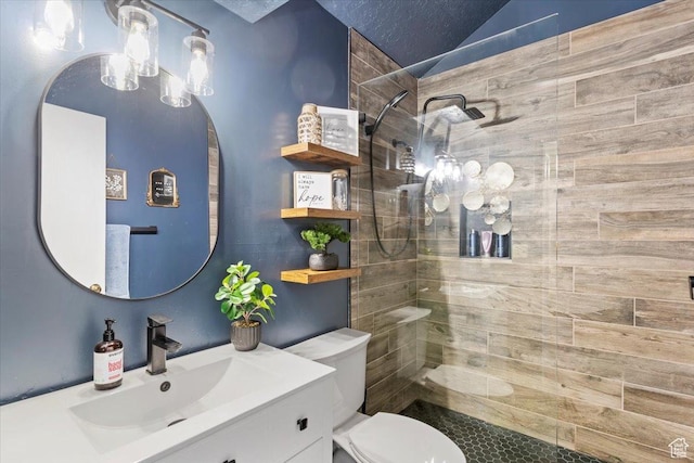 1175 E Canyon Rd Unit 83, Ogden, UT 84404 - full bath with vanity, walk in shower, and vaulted ceiling