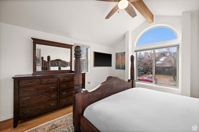 1492 Meadow Rd, Snyderville, UT 84098 - bedroom with wood finished floors and ceiling fan